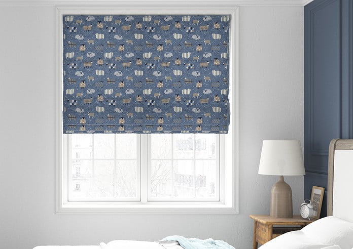 Baa Baa, Denim - Twist&Fit Roman Blind - Image 3